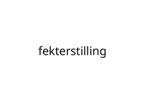 fekterstilling