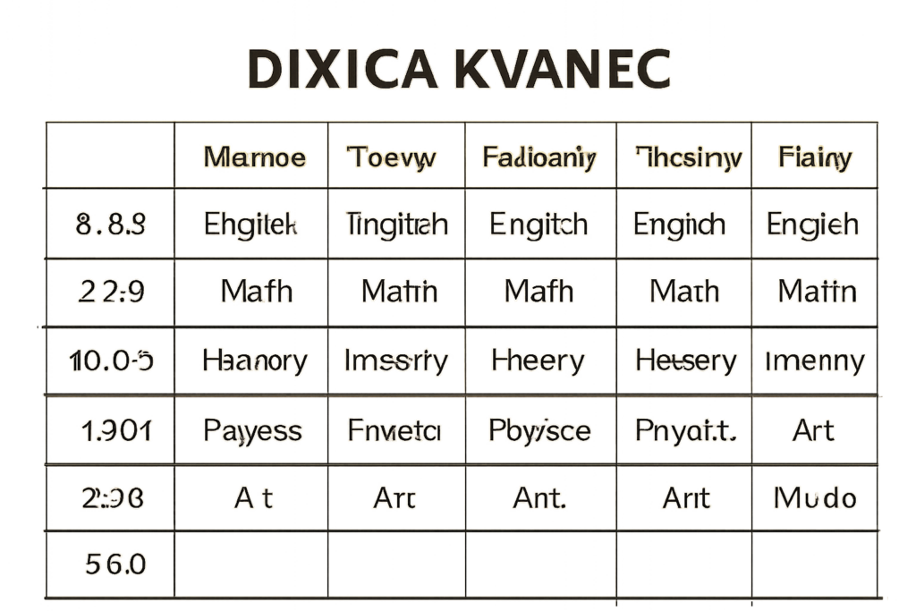 dikica kvanec schedule