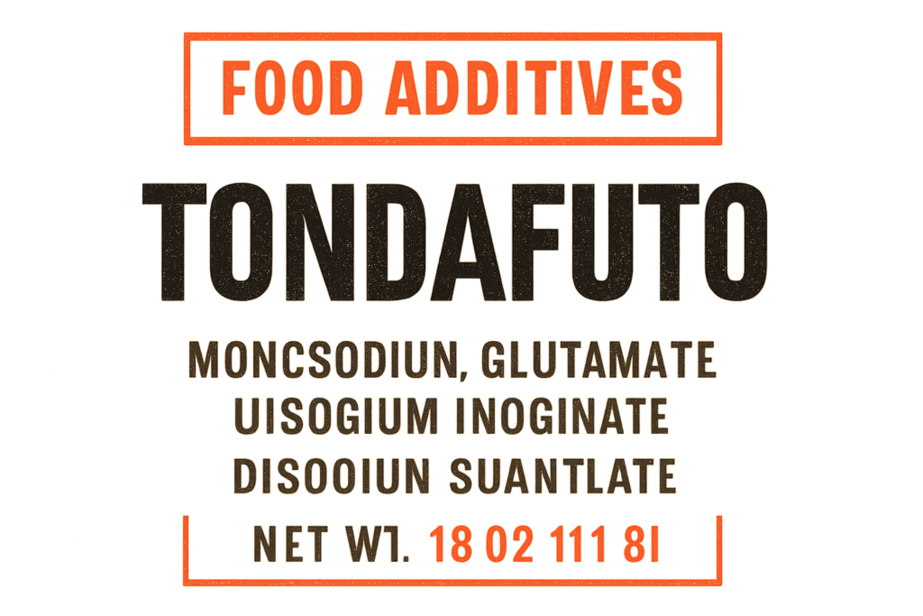 food additives tondafuto