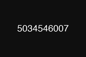 5034546007