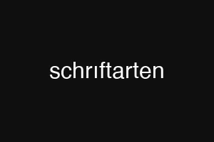 schrıftarten