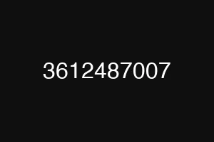 3612487007
